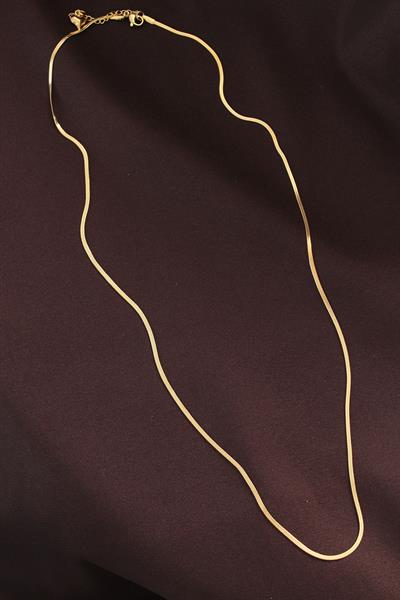 Çelik Gold Renk 60 cm İnce İtalyan Zincir Kolye - PRT3500EB10238