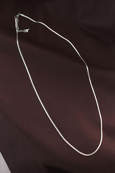 Çelik Gümüş Renk 60 cm İnce İtalyan Zincir Kolye - PRT3500EB10237