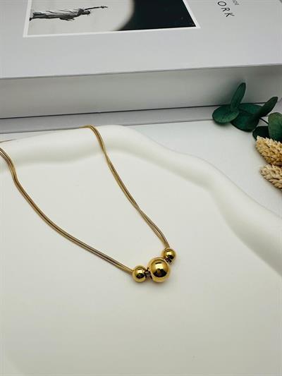 Çelik Kolye (Gold) 0106328