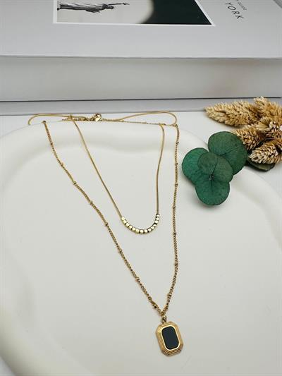Çelik Kolye (Gold) 0106349