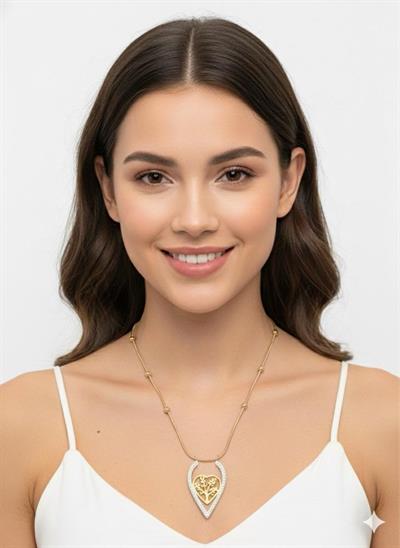 Çelik Kolye (Gold) 0106350