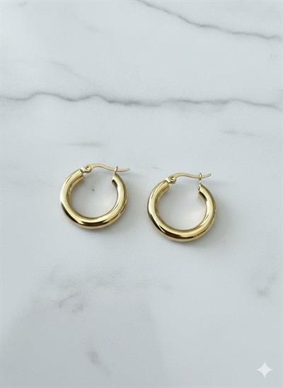 Çelik Küpe (Gold) Kp315