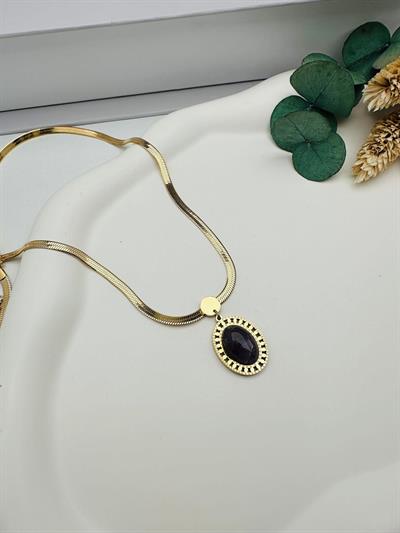 Çelik kolye (Gold) 010699