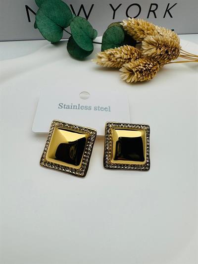 Favori Model Çelik Küpe (Gold) Kp477