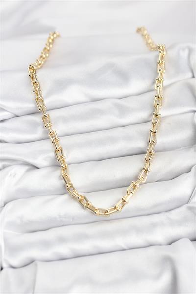 Gold Renk Pirinç Tifani Model Kadın Kolye - PRT3500EB10116