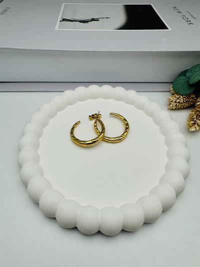 Halka Çelik Küpe KP397 (Gold)