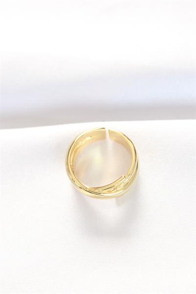 Kalın Gold Renk Ayarlanabilir Yüzük – PRT3500EB01307