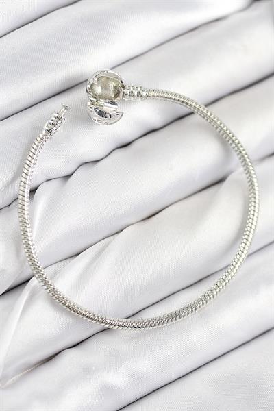 Pirinç Charm Topcuk Model Gümüş Renk Kadın Bileklik – PRT3500EB08662