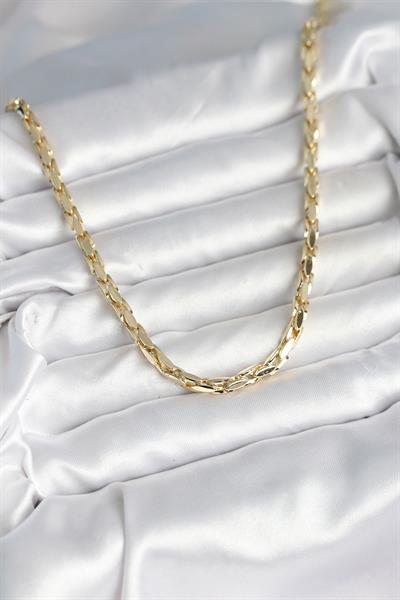 Pirinç Gold Renk 60 cm Zincir Kadın Kolye – PRT3500EB09119