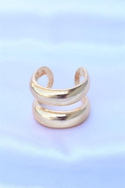 Pirinç Gold Renk Ayarlanabilir Şerit Yüzük – PRT3500EB01593