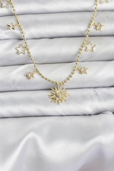 Pirinç Gold Renk Güneş Model Kadın Kolye – PRT3500EB09390