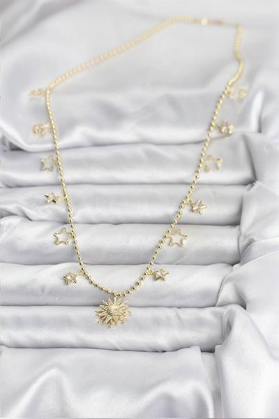 Pirinç Gold Renk Güneş Model Kadın Kolye – PRT3500EB09390