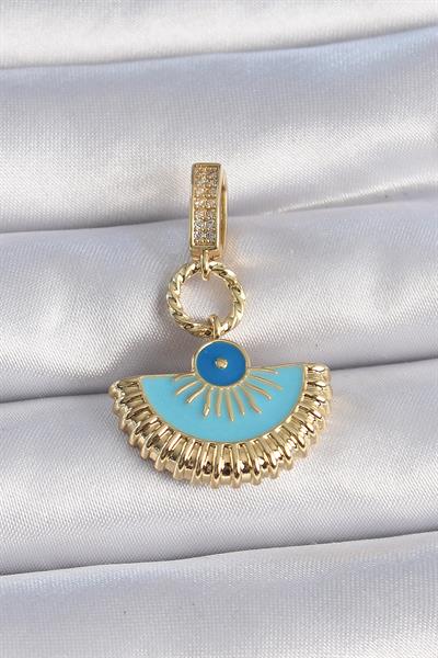 Pirinç Gold Renk Nazar Boncuklu Ajda Charm – PRT3500EB02673