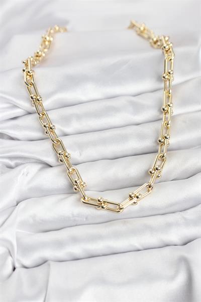 Pirinç Gold Renk Tifani Model Kadın Kolye - PRT3500EB10119