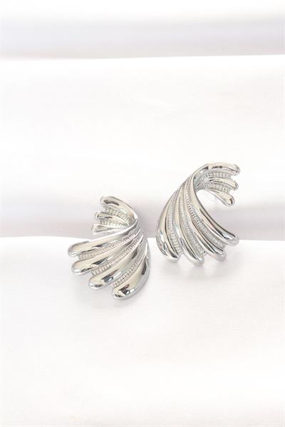 Pirinç Gümüş Renk Küpe – PRT3500EB01242