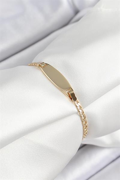 Pirinç Oval Model Gold Renk Xuping Bebek Künyesi - PRT3500EB07728