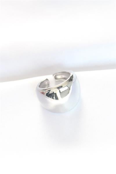 Silver Renk Ayarlanabilir Bombeli Ayna Yüzük – PRT3500EB01325