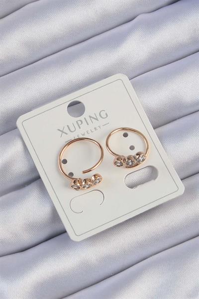 Xuping Rose Renk Zirkon Taşlı Su Yolu Küpe – PRT3500EB02306