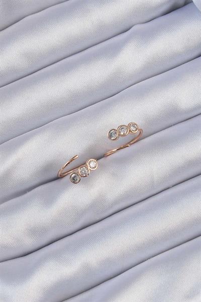 Xuping Rose Renk Zirkon Taşlı Su Yolu Küpe – PRT3500EB02306