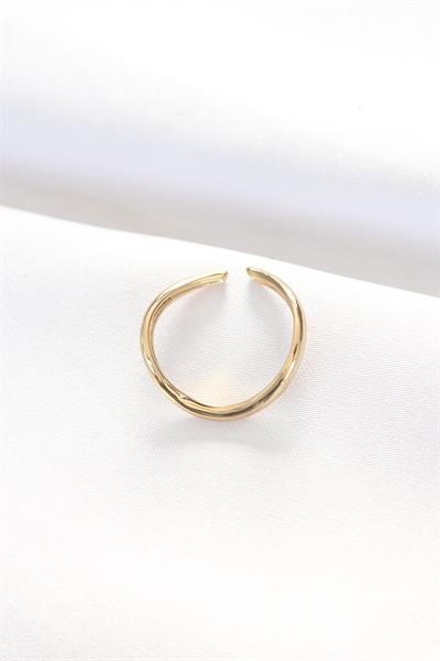 Yassı Gold Renk Ayarlanabilir Yüzük – PRT3500EB01305