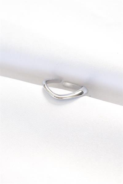 Yassı Silver Renk Ayarlanabilir Yüzük – PRT3500EB01304