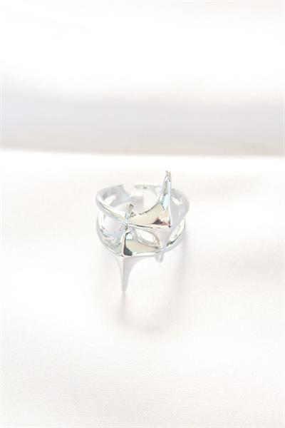 Yıldız Model Silver Renk Ayarlanabilir Yüzük – PRT3500EB01337