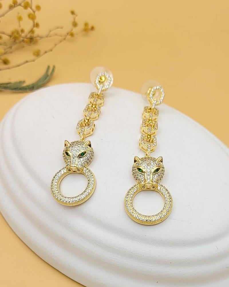 DS Model Zirkon Panter Küpe