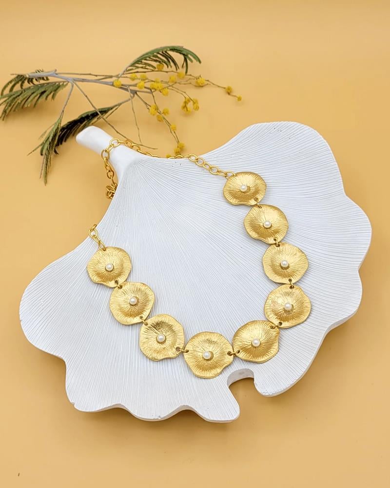 İnci Çiçeği Kolye