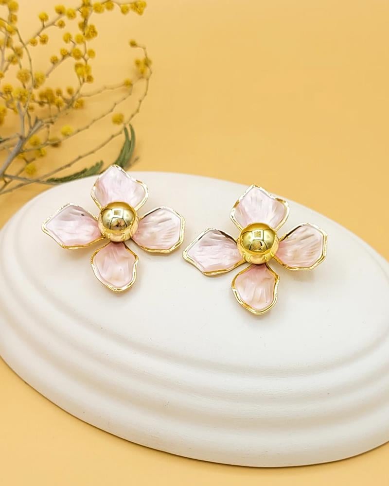 Pembe Gold Yasemin Küpe