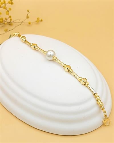 İnci Damla Gold Bileklik