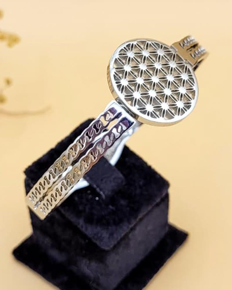 Astra Silver Çelik Kelepçe Bileklik