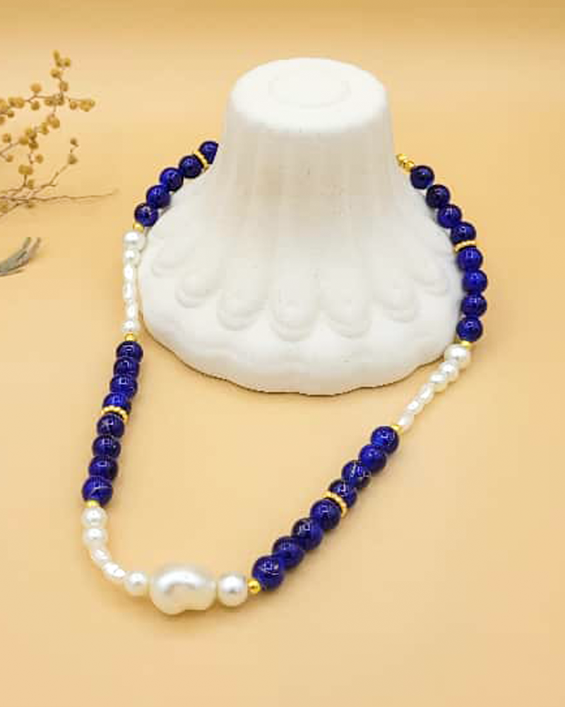 Azure Pearl El Yapımı Kolye