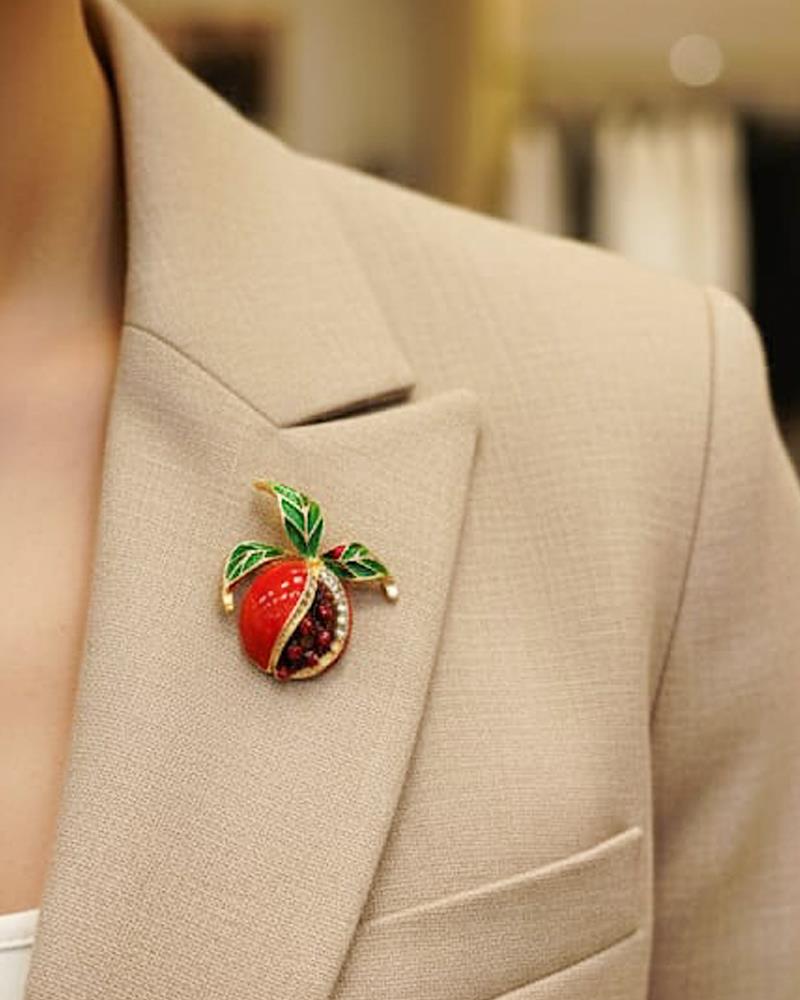 Bereketli Nar Gold Broş