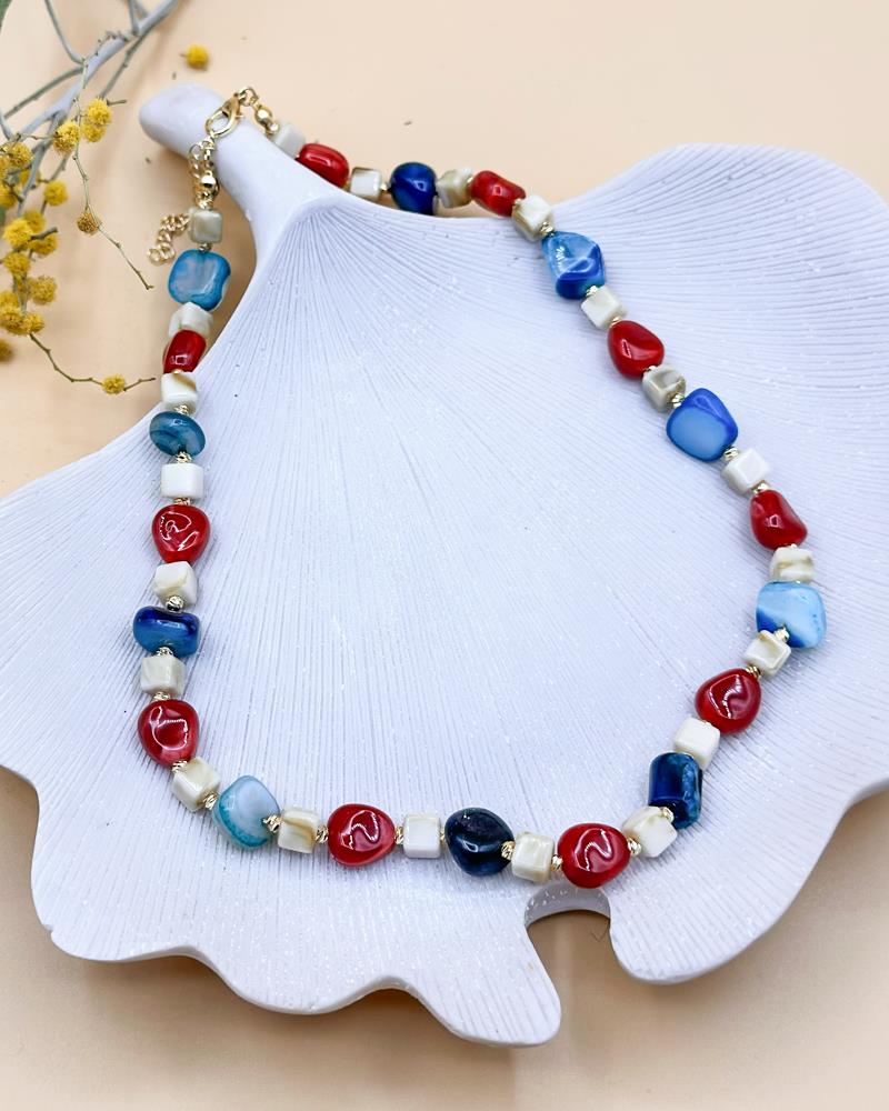 Bodrum Taşlı Yaz Kolye