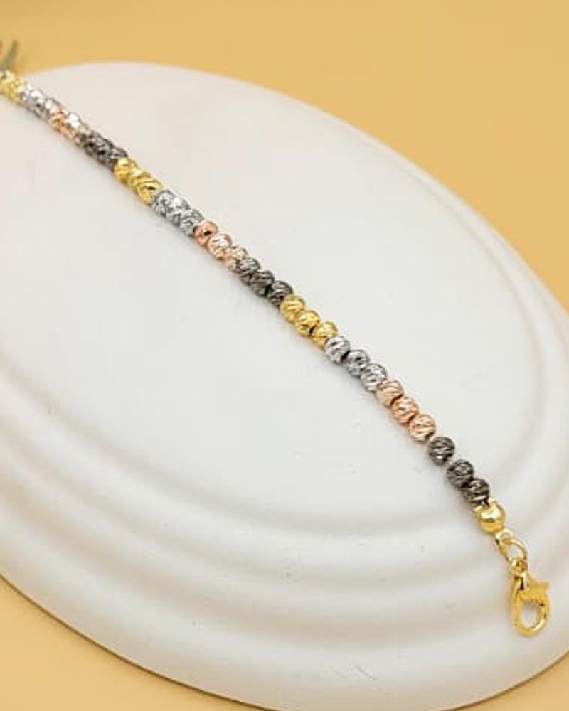 Dört Renk Kalın Silver Dorika Bileklik