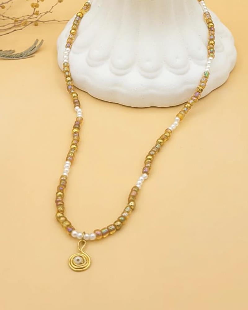 Golden Pearl Harmony Kolye