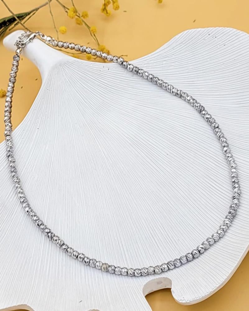 Gümüş Renk Kalın Dorika Kolye