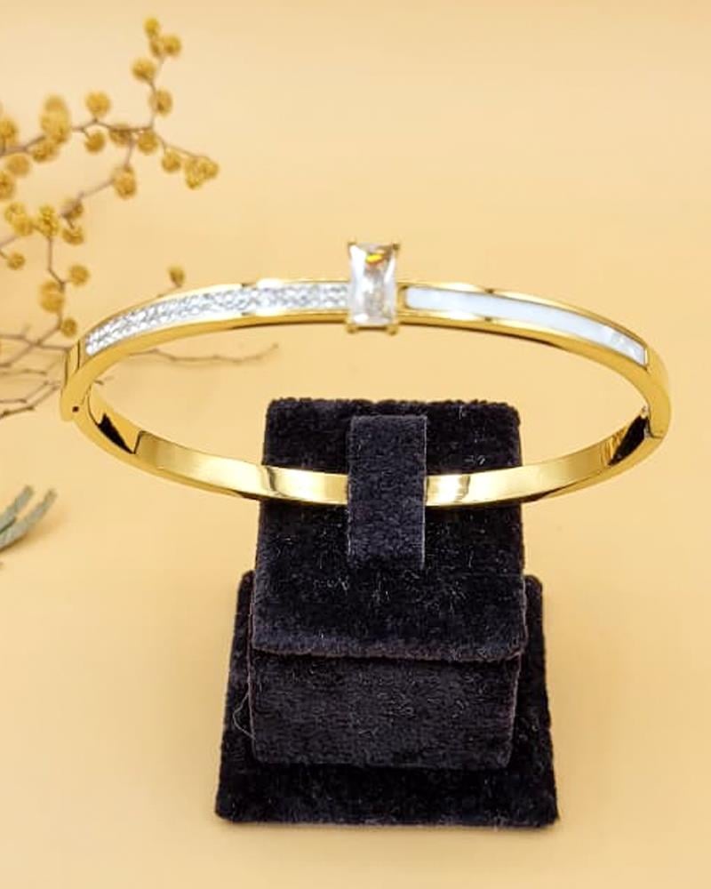 İris Gold Çelik Kelepçe Bileklik