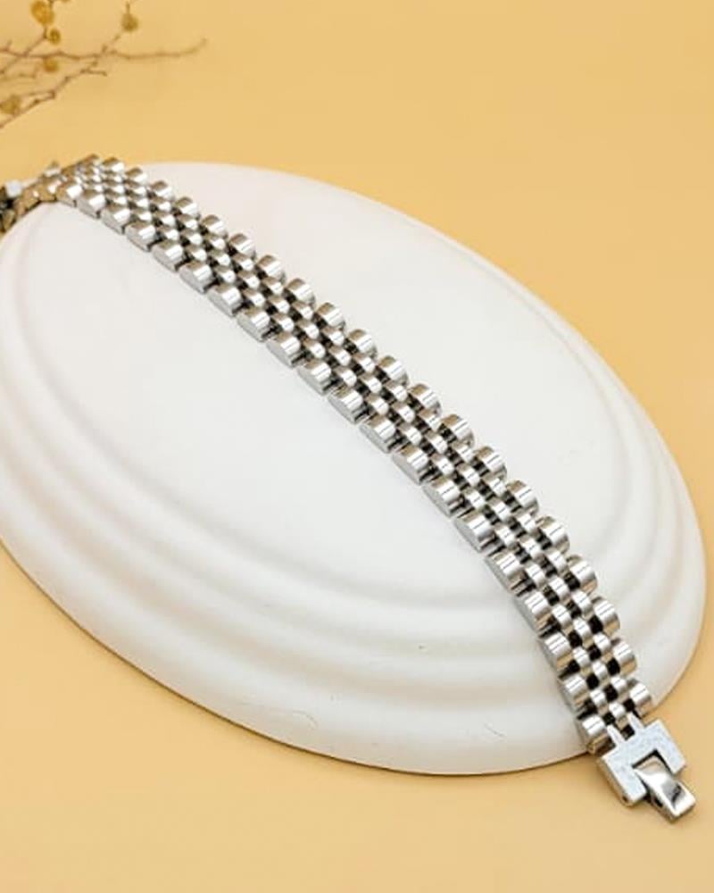 Maksimalist Unisex Marka Model Silver Bileklik