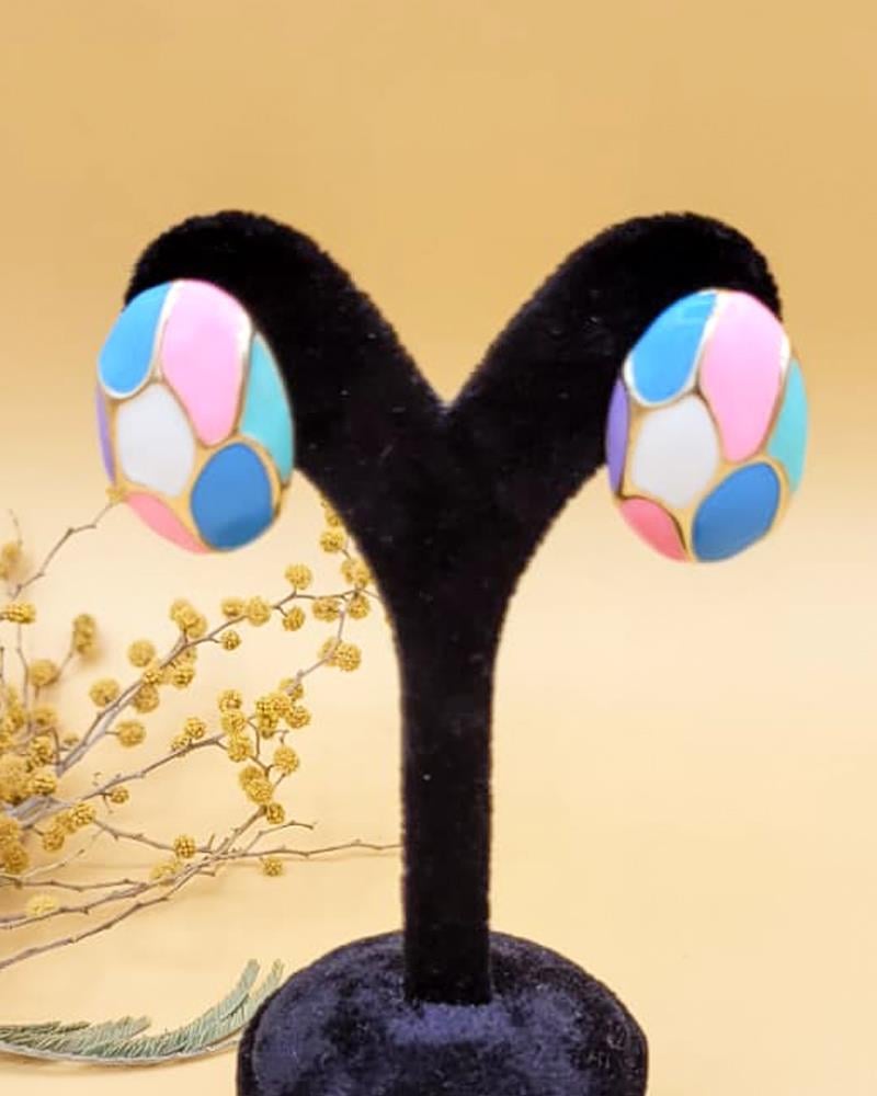 Mineli Bahar Mozaik Küpe