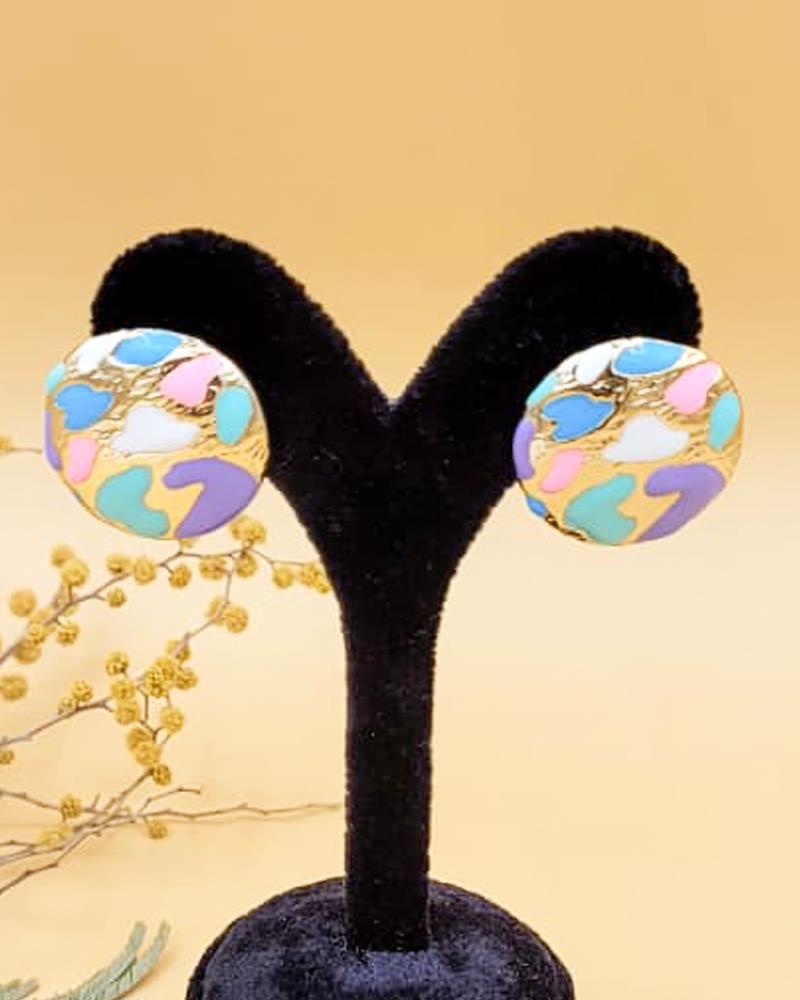 Mineli Pastel Mozaik Küpe