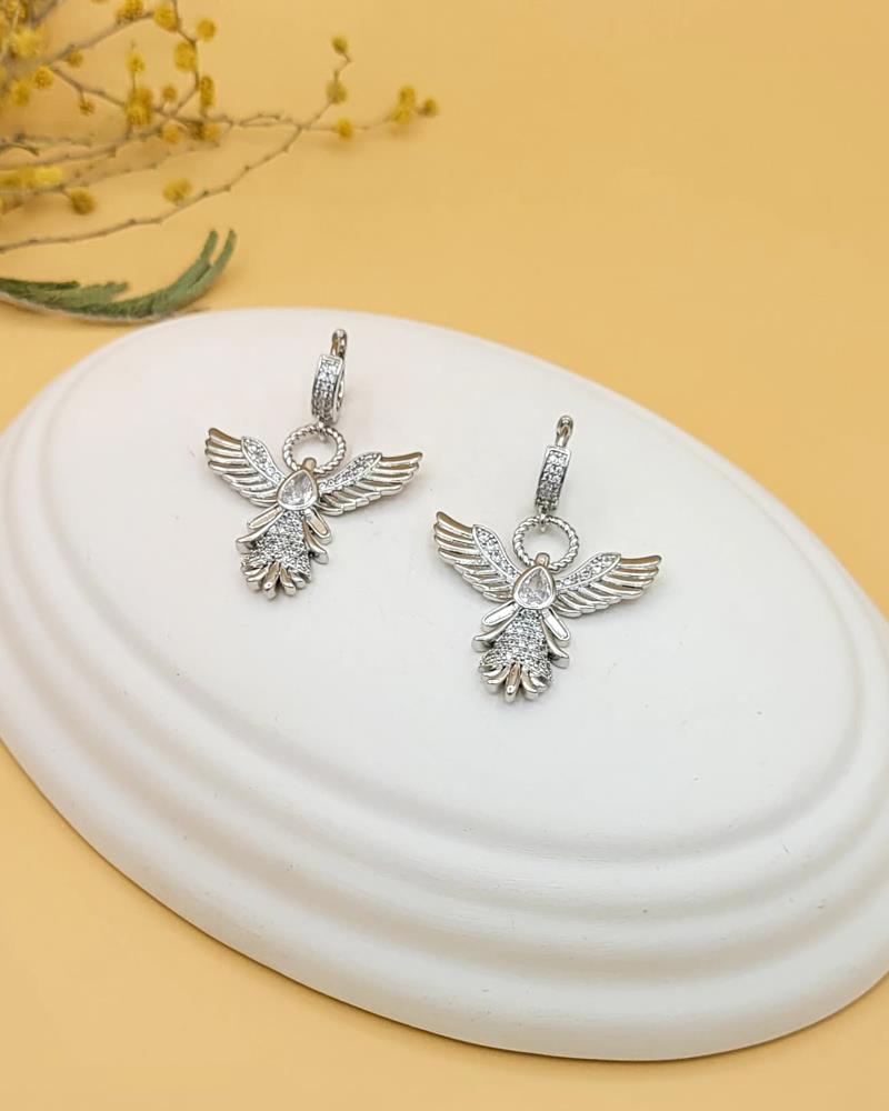 Silver Anka Kuşu Sallantılı Küpe