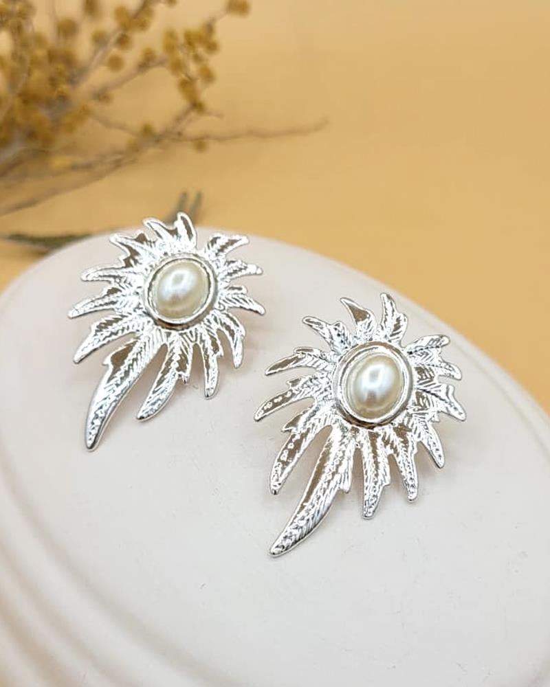 Solaris İncili Silver Renk Küpe