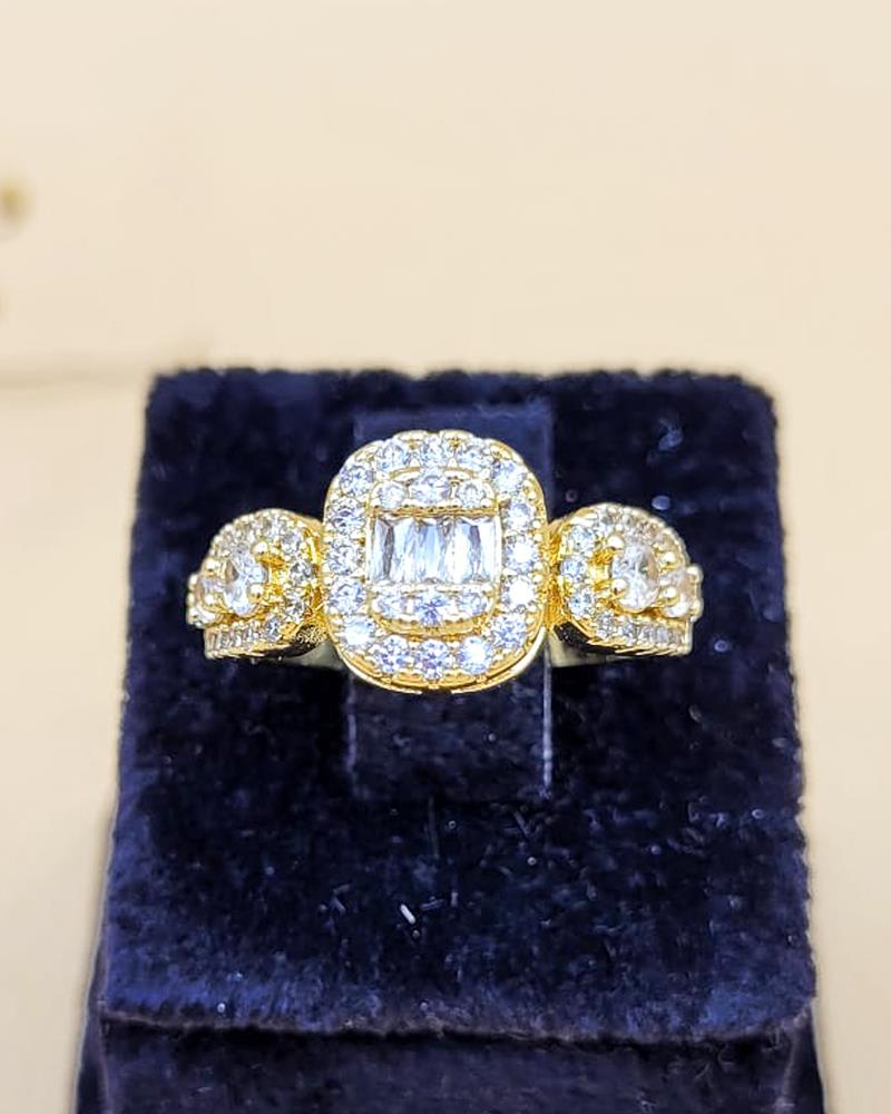 Trinity Gold Zirkon Yüzük