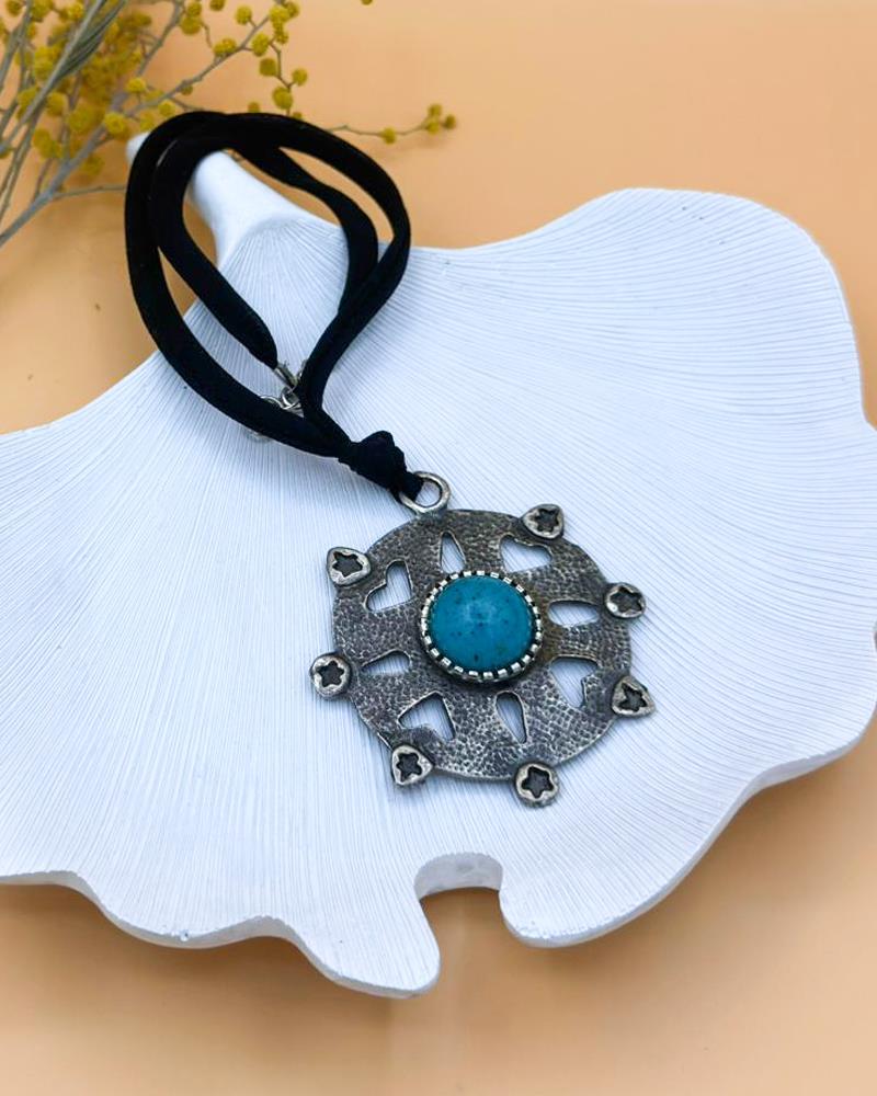 Turkuaz Yıldız Kolye