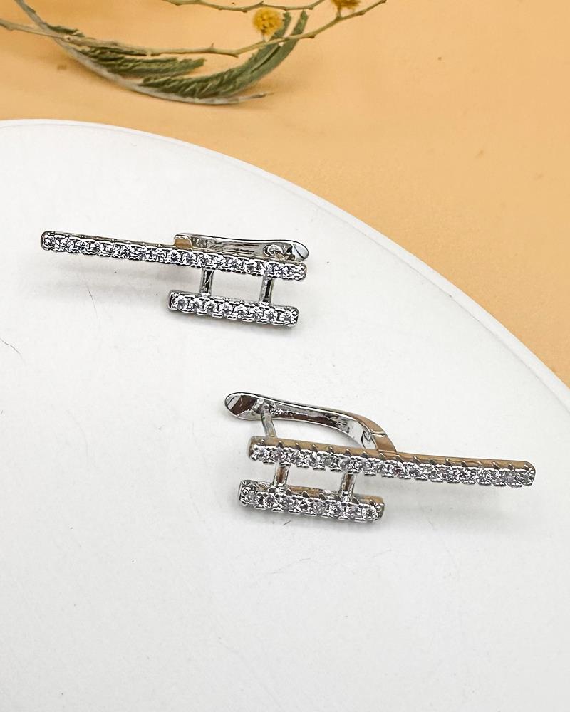 Zirkon Taşlı Merdiven Küpe