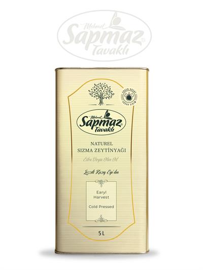 ERKEN HASAT SOGUK SIKIM NATÜREL SIZMA ZEYTİNYAĞI 5 LİTRE