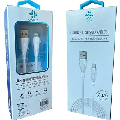 3.1A iphone Şarj Kablosu Arbaks ARB-52