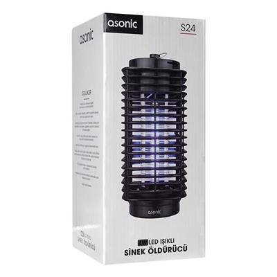 Asonic S24 4 Watt Siyah Led Işıklı Sinek Öldürücü