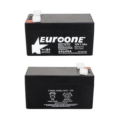 Euroone EO121.3 12 Volt  1.3 Amper Bakımsız Kuru AGM Akü
